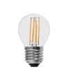 E27 6W LED kronepære - G45, kulltråd, klar, 230V