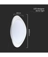 40W LED designer taklampe med fjernkontroll - 4000lm, dimbar, CCT, phantom cover, Ø50cm