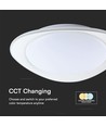 40W LED designer taklampe med fjernkontroll - 4000lm, dimbar, CCT, phantom cover, Ø50cm