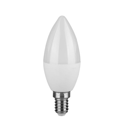 E14 6,5W LED kronepære - 600lm, plast, 3000K
