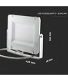 200W LED lyskaster - Samsung LED-chip, arbeidslampe, utendørs