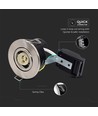 GU10 Downlight - Satin nikkel, IP20