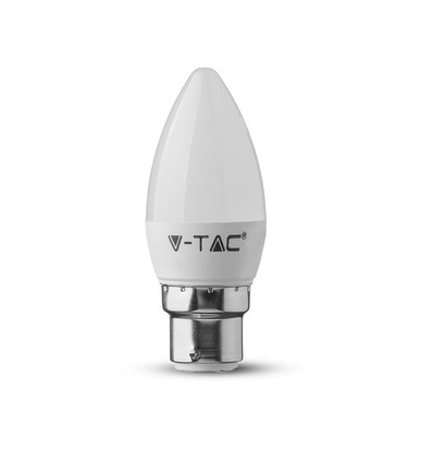 B22 4,5W LED kronepære - Samsung LED chip, erstatter 40W, 180°
