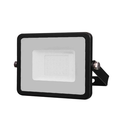 20W lyskaster - Samsung Chip, kabel 1m, 3000K, svart hus, svart glass