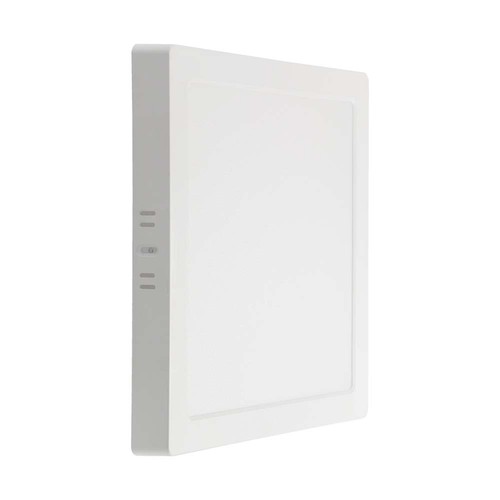6W kvadratisk LED påbyggingspanel - Samsung LED chip, 12x12cm, hvit kant, inkl. lyskilde