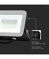 30W LED lyskaster med Samsung LED chip - 80lm/W, IP65, sort, 4000K, utendørs/innendørs