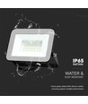 30W LED lyskaster med Samsung LED chip - 80lm/W, IP65, sort, 4000K, utendørs/innendørs