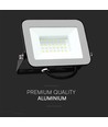 30W LED lyskaster med Samsung LED chip - 80lm/W, IP65, sort, 4000K, utendørs/innendørs
