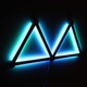 Hexa-Light RGBIC komplett sett - 9 lysskinner, veggmontert, Bluetooth-app, USB