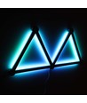 Hexa-Light RGBIC komplett sett - 9 lysskinner, veggmontert, Bluetooth-app, USB