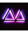 Hexa-Light RGBIC komplett sett - 9 lysskinner, veggmontert, Bluetooth-app, USB