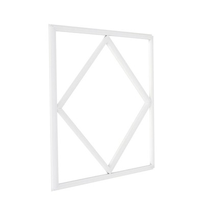 Hexagon Diamant 60x60 LED-panel, 60W - 100lm/W, hvit kant