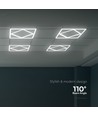 Hexagon Diamant 60x60 LED-panel, 60W - 100lm/W, hvit kant