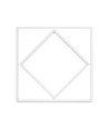 Hexagon Diamant 60x60 LED-panel, 60W - 100lm/W, hvit kant