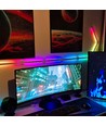 Hexa-Light RGBIC komplett sett - 9 lysskinner, veggmontert, Bluetooth-app, USB