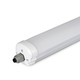 120cm 36W vanntett komplett LED-armatur, gjennomgangskoblet - 4320lm, 120lm/W, IP65