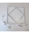 Hexagon Diamant 60x60 LED-panel, 60W - 100lm/W, hvit kant