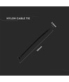 100 stk Buntebånd 3,5*150mm sort - UL94-V2