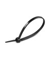 100 stk Buntebånd 20 cm - Bredde 3,5mm sort