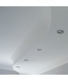 2 stk. GU10 innfellingsspot - Rund, krom, hull: Ø7,0 cm, max 35W