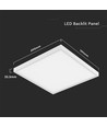 60x60 LED-panel i ramme - 36W, 4000K, 120lm/W, 4320lm, 2-i-1