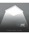 60x60 LED-panel i ramme - 36W, 4000K, 120lm/W, 4320lm, 2-i-1
