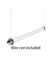 Dura66 40W LED armatur - 120 cm, IP66, gjennomgangskobling, IK10, 137lm/W