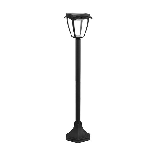 2W Solara LED hagelampe med solcelle og sensor - IP65, 93cm, sort, PIR sensor, CCT skift, varm hvit / kald hvit