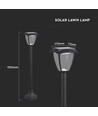 2W Solara LED hagelampe med solcelle og sensor - IP65, 93cm, CCT