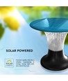 15W Solcelle hagelampe, 2200lm - IP65, sort, Diamond, CCT, RADAR sensor, 3.2V, inkl. batteri