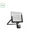 50W lyskaster med sensor - Svart, IP44, PIR sensor, 230V, Spectrum