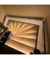 Trappe LED COB strip sett - Opp til 16 trinn, 11W per trinn, 24V, IP20, med sensor + fjernkontroll