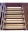2x5m 12W Trappe LED COB stripsett - 24V DC, IP20, med sensor