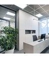 Bakbelyst 60x60 LED-panel, 36W - 120 lm/W, flicker free, hvit kant