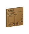 V-Tac bakbelyst LED Panel 60x60 - 36W, flicker free, 120 lm/W, hvit kant
