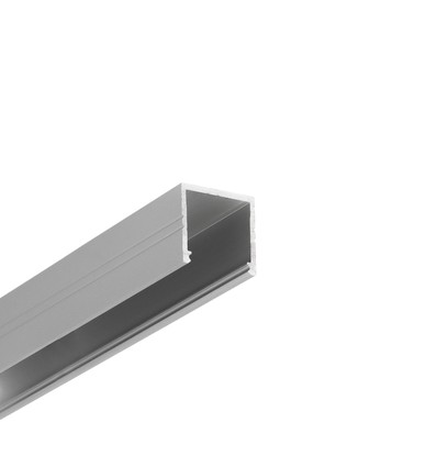 2m aluprofil SMART16 BC3/U4 - Anodisert, påbygging, LED skinne