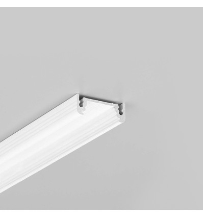 1m aluprofil SURFACE14 EE7F/TY - Hvit lakkert, påbygging, LED skinne