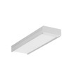 1m aluminiumsprofil WIDE24 G/W - Ubehandlet aluminium, påbygg, LED-skinne