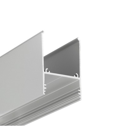 1m aluprofil COMBO30-01 ACDE-9 - Anodisert, påbygging, LED skinne