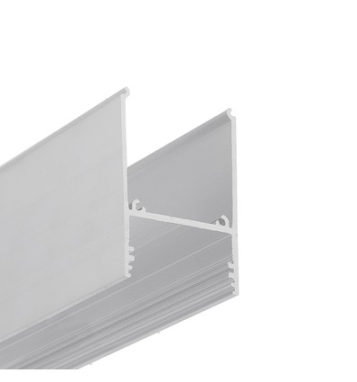 2m aluprofil COMBO30-01 ACDE-9 - Ubehandlet aluminium, påbygg, LED skinne