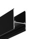 2m aluminiumsprofil COMBO30-01 ACDE-9 - Svart anodisert, påbygging, LED skinne