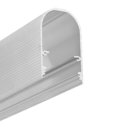 2m aluprofil NAMI23 CD-9 - Ubehandlet aluminium, påbygging, LED-skinne