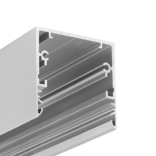 1m aluprofil PHIL53 C10 - Anodisert, påbygg, LED-skinne