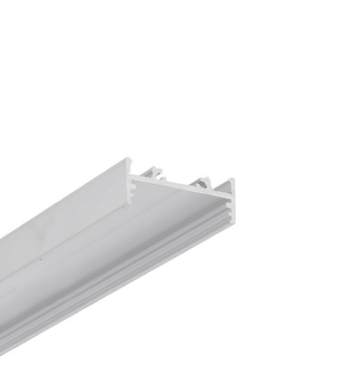 2m aluprofil VARIO30-01 ACDE-9/TY - Ubehandlet aluminium, påbygging, LED skinne