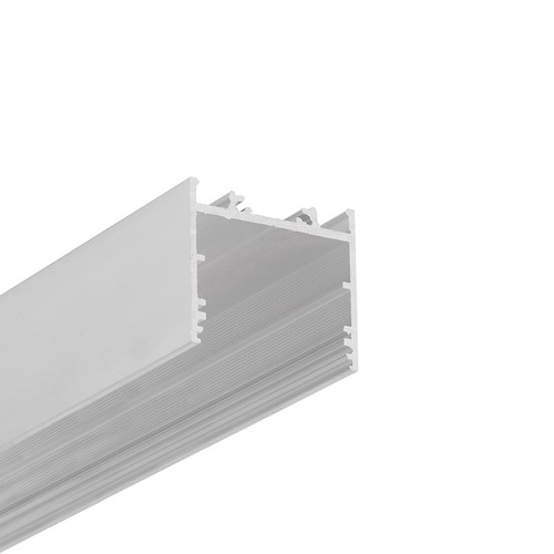 1m aluprofil VARIO30-02 ACDE-9/TY - Ubehandlet aluminium, påbygging, LED skinne