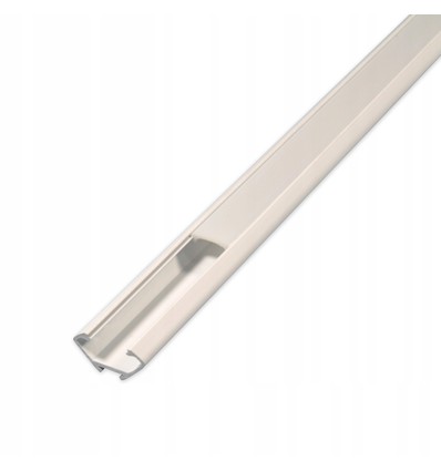 PVC hjørneprofil 15x15 til LED strip - 2 meter, hvit, inkl. melkehvitt deksel