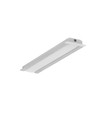 2m aluprofil GROOVE10 BC/UX - Ubehandlet aluminium, innfelt, LED skinn
