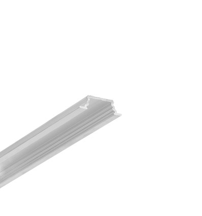 2m aluminiumsprofil GROOVE10.V2 A1C/U - Ubehandlet aluminium, innfelt, LED skinne