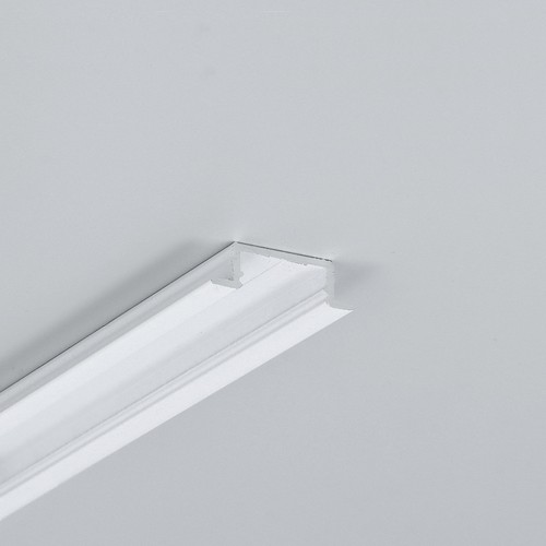 2m aluprofil GROOVE14.V2 BC3/Y - Hvit lakkert, innfelt, LED-skinne