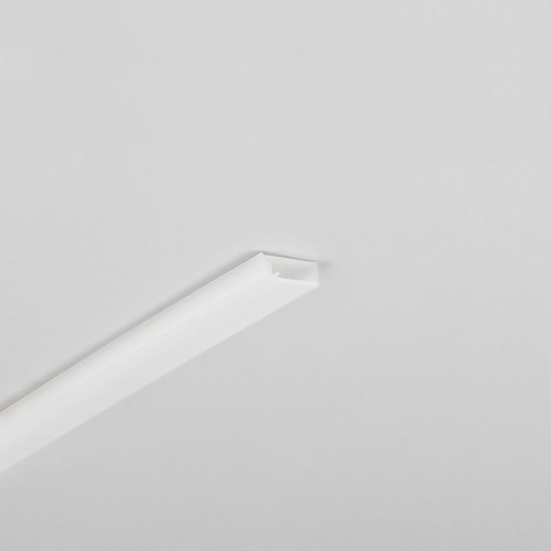 2m aluminiumsprofil SLASH8 - Melkehvitt, innebygd, LED skinne